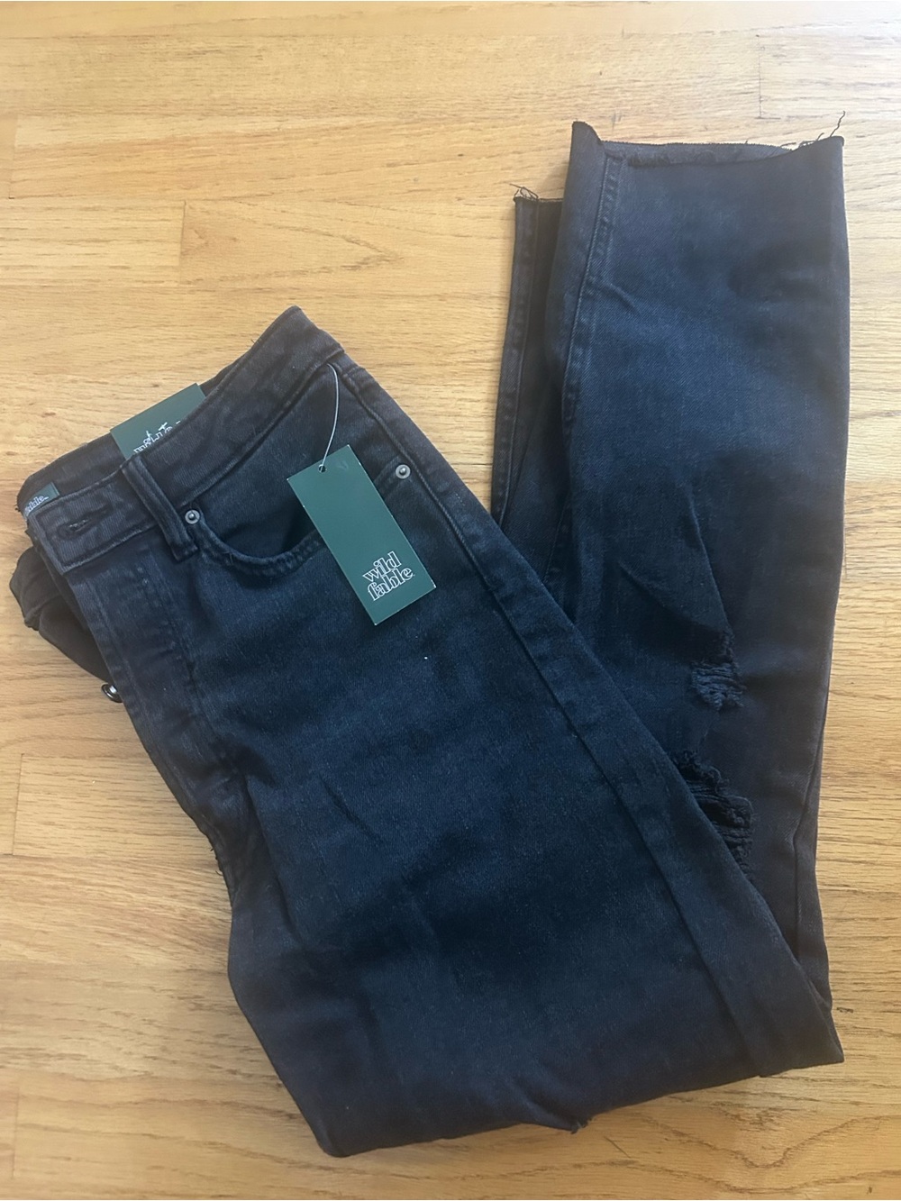 wild fable black distressed skinny jeans